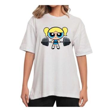 Imagem de Camiseta Oversized Longa Treino Fitness Lindinha-Feminino