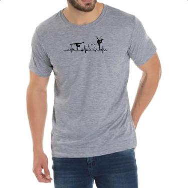 Imagem de Camiseta Cinza Batimento cardiaco ballet - Alearts, EG