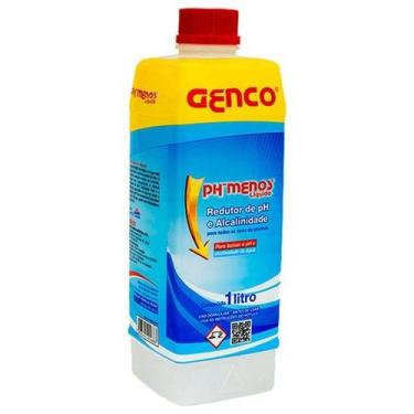Imagem de Redutor de Ph Para Piscinas Líquido Genco 1 Litro Ph Menos - 28.063.00