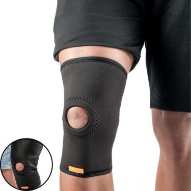 Imagem de Joelheira Média com Reforço Patelar Longa Lesões no Joelho Neoprene Hi