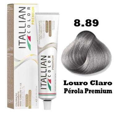 Imagem de Coloração Itallian Premium 60g Louro Claro Pérola 8.89
