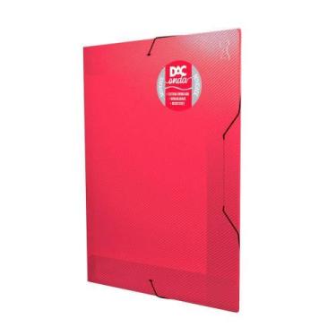 Imagem de Pasta Aba Elástica Ofício S/ Lombo Onda Vermelha Dac