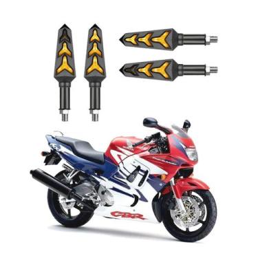 Imagem de KIT 4 Seta Sequencial Pisca de Led Universal Modelo P09S Estrela Moto 