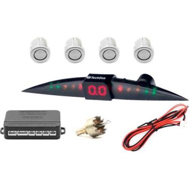 Imagem de Sensor De Estacionamento Prime Prata 4 Pontos - Tech One