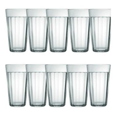 Imagem de Jogo 10 Copo Americano Em Vidro Long Drink 450Ml Nadir