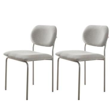 Imagem de Conjunto com 2 Cadeiras em Metal Bless - Mobilare