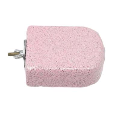 Imagem de Generic Dentes de boca molar poleiro brinquedo de salto plataforma fácil de instalar gaiola de pássaro poleiro para periquitos canários, Rosa