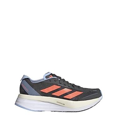 Imagem de adidas T nis de corrida feminino Adizero Boston 11, Cinza/Coral Fusion/Blue Dawn, 10