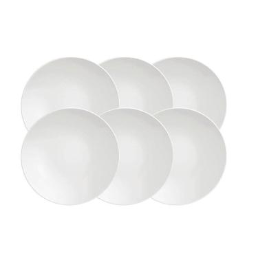 Imagem de Conjunto De Pratos Sobremesa Tramontina Sophia Em Porcelana 21cm 06 Peças