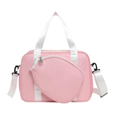 Imagem de predolo Bolsas de Mão para Raquetes de Pickleball, Grande Capacidade, Bolso para Raquetes de Tênis, Bolsa para Raquetes de Pickleball para Atividades Ao Ar Li, Rosa