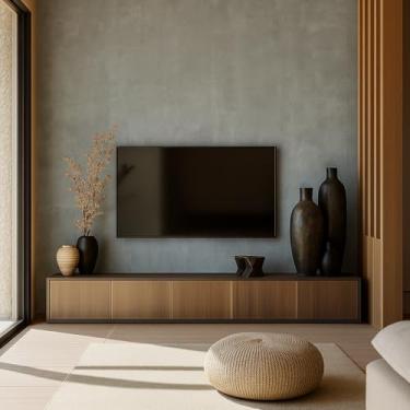 Imagem de Papel de Parede Adesivo Lavável Envelopamento Antimanchas 5 metros (Cimento Queimado)