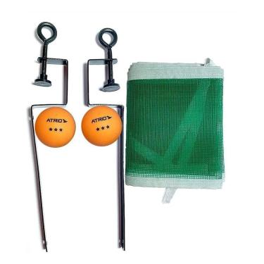 Imagem de 2X Kit Rede Ping Pong Classic Com 2 Bolas Atrio - Es410 Cor