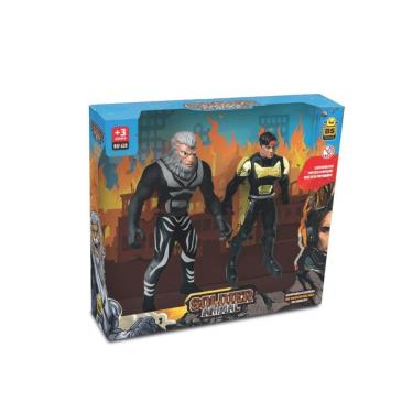 Imagem de Kit Brinquedo Infantil Super Herói Animal War