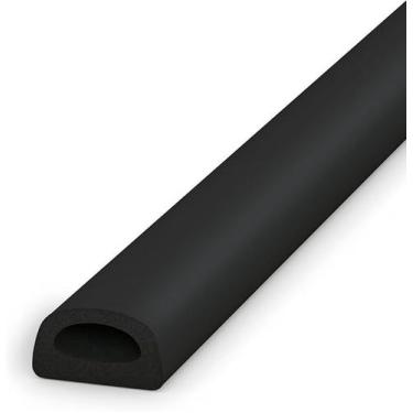 Imagem de Veda Frestas Adesivo 6mm Preto Isolamento Térmico Vedação Porta Janela