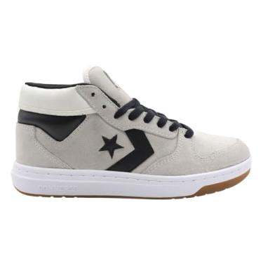 Imagem de Tênis Converse All Star Logo Official Hi - Cano Médio, Confortável, Versátil, Original e Ideal para o Dia a Dia (Camurça Bege, BR, Adulto, Numérico, 40)