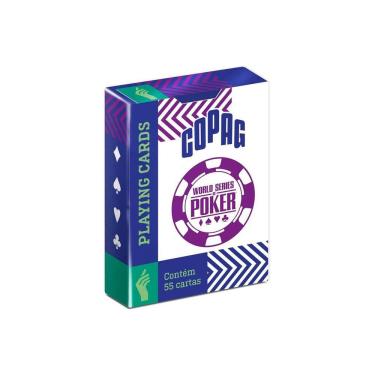 Imagem de Baralho World Series Of Poker Azul WSOP Copag Cartas Jogo