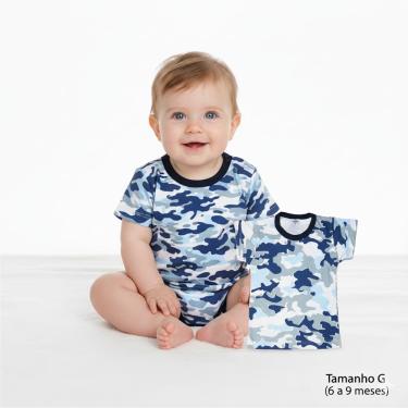 Imagem de Camiseta Infantil Bebe Menino Kit 4 Peças Estampas diversas Tamanho P/M/G