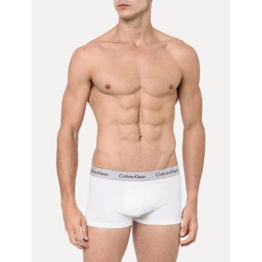 Imagem de Cuecas Calvin Klein Low Rise Trunk Print Preta/ Branca/ Mescla Pack 3U