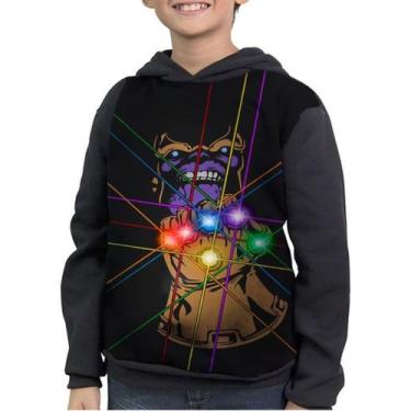 Imagem de Moletom Infantil Guerra Infinita Manopla Do Infinito Thanos - smoke, P