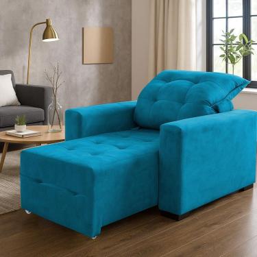 Imagem de Poltrona Amamentação E Decoração Helena Turquesa