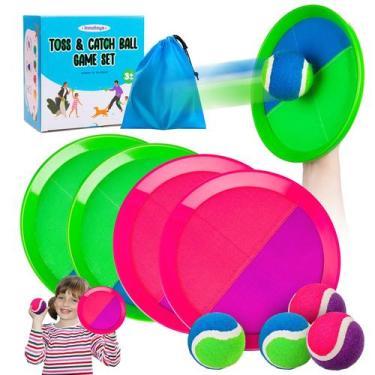 Imagem de Jogo Toss and Catch Ball Innotoys, ideal para crianças de 4 a 8 anos