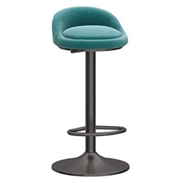 Imagem de Banqueta De Pub Para Móveis 1 Pcs Banqueta De Bar Ajustável, Banqueta De Bar Giratória Banquetas De Balcão De Cozinha Cadeiras De Jantar, Green