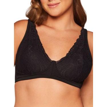 Imagem de Sutiã Triumph 25173 Lotus Renda e Microfibra T. 42/52, 46, 217, Preto