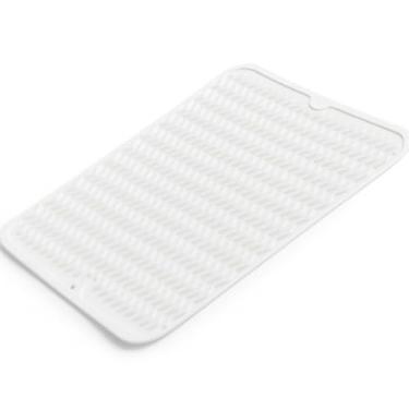 Imagem de Tapete Escorredor de Louças em Silicone, Antiderrapante, 30x40cm- QH Shopp (Branco, 0)