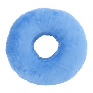 Imagem de Travesseiro com orifício para orelha Travesseiro para dormir lateral Almofada de ouvido rosquinha macia e acolchoada com tampões para os ouvidos e fones de ouvido para travessas