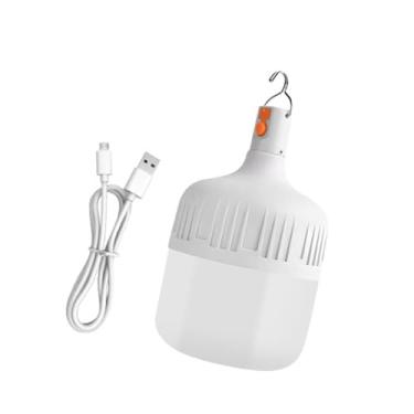 Imagem de IEUDNS Lanterna de emergência LED para acampamento, lâmpada recarregável USB de alto brilho para caminhadas, 6cmx10cm