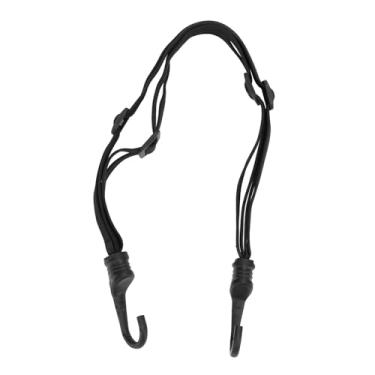 Imagem de Pilipane Corda de bagagem para capacete de motocicleta, alça de ajuste flexível de alta elasticidade para prender capacetes e bagagens em motocicletas, bicicletas elétricas, material ABS de borracha