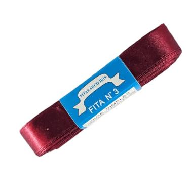 Imagem de Fita de Cetim Trader 15mm N°3 com 10 Metros [COR: COR 37 BORDO - TAMANHO: 10 Metros]