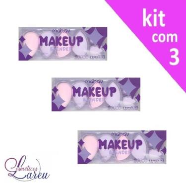 Imagem de Kit Make Up Blender 6 Esponjas (3 estojos) - Mahav