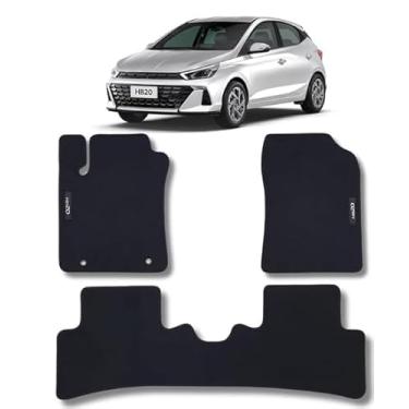 Imagem de Tapete Carpete HB20 Hatch Com Traseiro Inteiriço 2023 2024 2025 2026