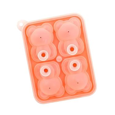 Imagem de Zerodis Molde de Cubo de Gelo Bear para Casa, Jardinagem, Cozinha, Bar, Restaurante, Bar, 4 Grades, Fabricante de Gelo para Casa ou Loja, Uso, Molde de Cubo de Bear, Cozinha de Silicone de Qualidade