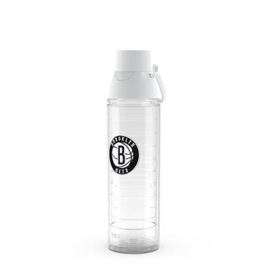 Imagem de Tervis Venture Lite NBA Brooklyn Nets - Emblema bordado feito nos EUA, copo de viagem com isolamento de parede dupla, mantém as bebidas frias e quentes, 680 g,