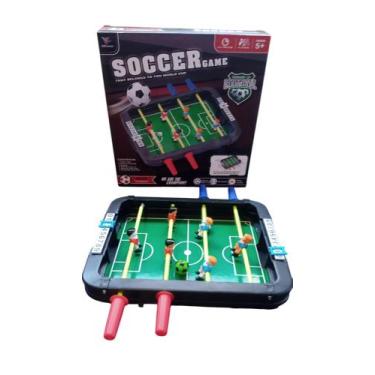 Imagem de Mini Jogo de Futebol Totó Pebolim Jogos de Mesa Brinquedos de Menino B