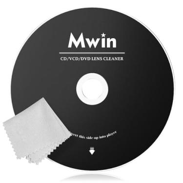 Imagem de Mwin Disco de Limpeza para CD Player - Limpador Seguro e Eficaz de Lente Laser, Kit de Limpeza para Leitores CD/VCD/DVD para Carro e Casa