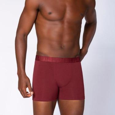 Imagem de Cueca Lupo Boxer Algodão com Elastano 784-088 C/2, Marsala, Preto, G
