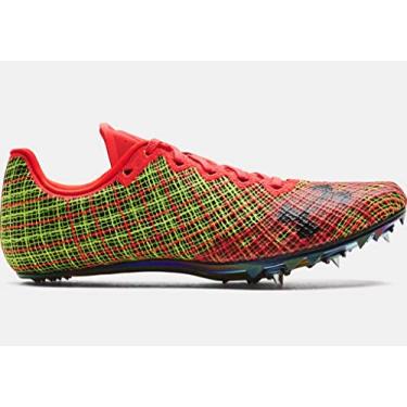 Imagem de Under Armour Tênis unissex UA Sprint Pro 3 Track Spikes - Projetado para corrida, Alta visibilidade, amarelo-preto, 37