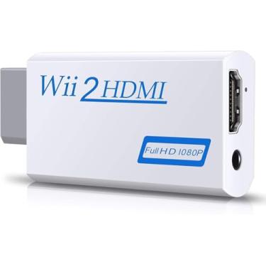 Imagem de Conversor para HDMI, adaptador 1080P 720P, saída de vídeo e áudio de 3,5 mm - Suporta todos os modos de exibição Wii