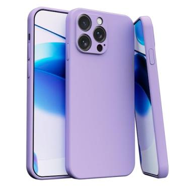 Imagem de Capa Case Capinha Para iPhone 15 PRO MAX Silicone Aveludada Com Forro aveludado Premium (LILAS)