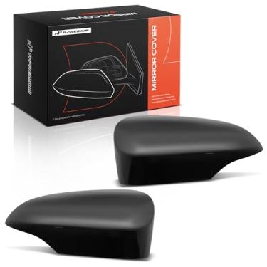 Imagem de A-Premium 2 peças de tampas de espelho retrovisor do lado do motorista e do passageiro - compatível com Toyota C-HR CHR 2018 2019 2020 2021 2022 - preto liso, com furo de seta