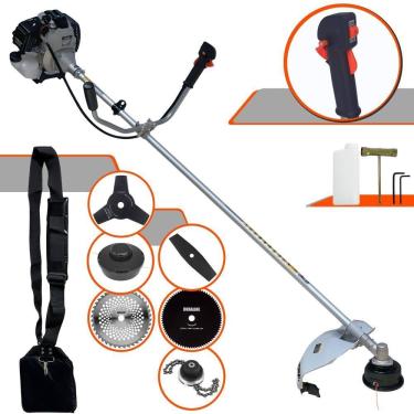 Imagem de Roçadeira Toyama Tbc43h 43cc + Facas 2p 3p 40d 80d E Trimmer