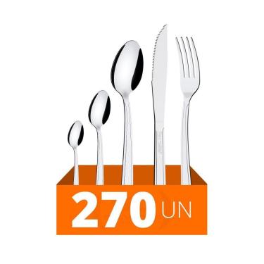 Imagem de Faqueiro Búzios Com 270 Peças Totalmente Em Aço Inox Ibag - Tramontina