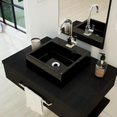 Imagem de Cuba Apoio Quadrada Q355w Colorida Preto