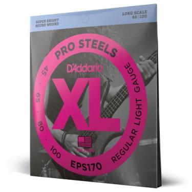 Imagem de Encordoamento Para Baixo 4 Cordas Escala Longa .045-.100 D'Addario XL 