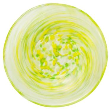 Imagem de Prato de vidro feito à mão de 10 cm - Prato pequeno japonês para joias, molho, aperitivos ou exibição - inspirado na natureza, feito no Japão (1, Nanohana)