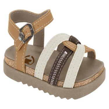 Imagem de Sandália Papete Infantil Molekinho Meninos Tiras Coloridas Conforto Estilo-Feminino