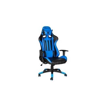 Imagem de Cadeira Gamer Xtrike Me GC-905, Até 120kg, Reclinável, com Almofadas, Cilindro de Gás Classe 2, Azul - GC-905